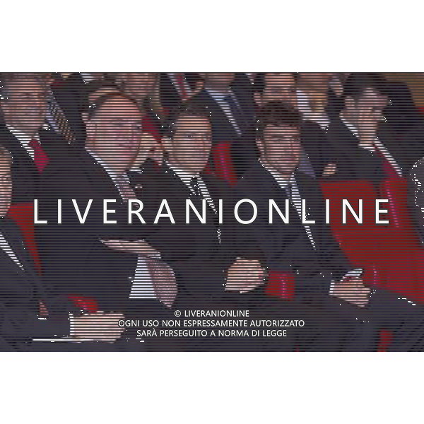 120213.MC. SS.AA.RR. LOS PRINCIPES DE ASTURIAS. ENTREGA DE LAS ACREDITACIONES A LOS NUEVOS EMBAJADORES DE LA 5» EDICION DE LOS \'EMBAJADORES HONORARIOS DE LA MARCA ESPA„A CIUDAD BANCO SANTANDER. MADRID. Fernando Alonso (en la categor’a de Deportes), Antonio Banderas (Cultura y Comunicaci—n), Isak Andic (Gesti—n Empresarial), JosŽ AndrŽs (Turismo y Gastronom’a), Mar’a Blasco (Ciencia e Innovaci—n) la Organizaci—nNacional de Trasplantes (Acci—n Social), Pedro Nueno (RelacionesInstitucionales) y la Alta Velocidad Espa–ola (acreditaci—n extraordinaria) ©photoshot /AGENZIA ALDO LIVERANI SAS - ITALY ONLY - REALI SPAGNOLI: Il Principe Felipe con la moglie Laetitia Principi delle Asturie alla 5a edizione di consegna dei premi per i nuovi ambasciatori Onorari a Madrid Spagna 12 febbraio 2013
