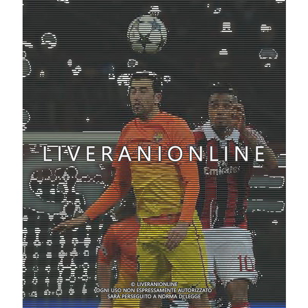 UEFA Champions League 2012/2013 Ottavi di Finale Andata Milano - 20.02.2013 Milan-Barcellona Nella Foto:busquets boateng /Ph.Vitez-Ag. Aldo Liverani