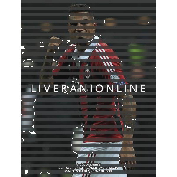UEFA Champions League 2012/2013 Ottavi di Finale Andata Milano - 20.02.2013 Milan-Barcellona Nella Foto:esultanza boateng /Ph.Vitez-Ag. Aldo Liverani