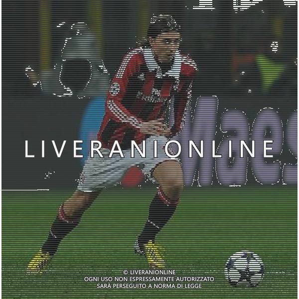 UEFA Champions League 2012/2013 Ottavi di Finale Andata Milano - 20.02.2013 Milan-Barcellona Nella Foto:Montolivo Riccardo /Ph.Vitez-Ag. Aldo Liverani