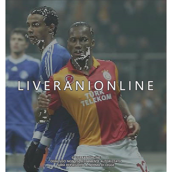 UEFA Champions League last sixteen first leg match between Galatasaray and Schalke 04 at Turk Telekom Arena Stadium in Istanbul on 20.02.2013 Pictured: Didier Drogba of Galatasaray and Joel Matip of Schalke 04. pilka nozna liga mistrzow sezon 2012/2013 FOT.SESKIM PHOTO/NEWSPIX.PL TURKEY, GERMANY, AUSTRIA AND UK OUT !!! --- Newspix.pl AG ALDO LIVERANI S A S ONLY ITALY *** Local Caption *** www.newspix.pl mail us: info@newspix.pl call us: 0048 022 23 22 222 --- Polish Picture Agency by Ringier Axel Springer Poland