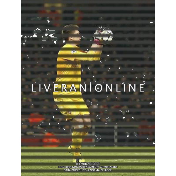 Arsenal\'s Wojciech Szczesny Football - UEFA Champions League - round of 16 - First Leg - Arsenal London v Bayern Munich - 19th February 2013 - Emirates Stadium - London - UK Foto: Michal Zemanek / dla Newspix.pl LIGA MISTRZOW SEZON 2012/2013 PILKA NOZNA ARSENAL LONDYN vs BAYERN MONACHIUM --- Newspix.pl AG ALDO LIVERANI S A S ONLY ITALY *** Local Caption *** www.newspix.pl mail us: info@newspix.pl call us: 0048 022 23 22 222 --- Polish Picture Agency by Ringier Axel Springer Poland