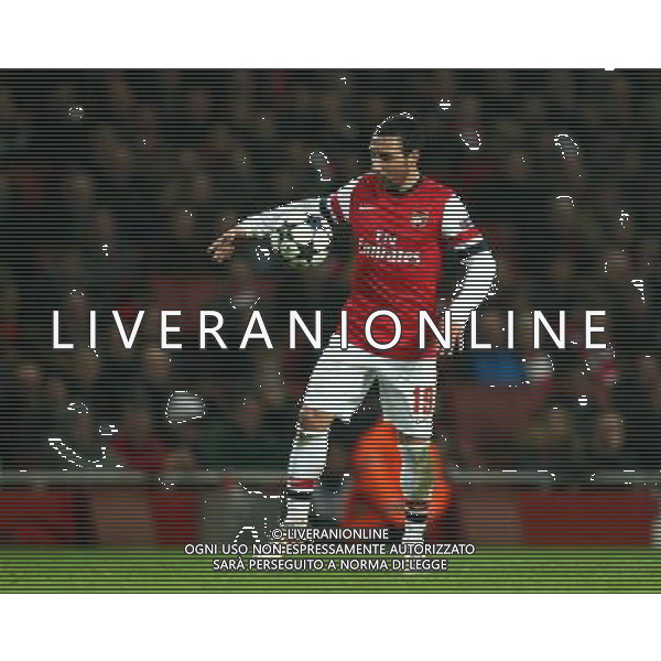 Arsenal\'s Santi Cazorla Football - UEFA Champions League - round of 16 - First Leg - Arsenal London v Bayern Munich - 19th February 2013 - Emirates Stadium - London - UK Foto: Michal Zemanek / dla Newspix.pl LIGA MISTRZOW SEZON 2012/2013 PILKA NOZNA ARSENAL LONDYN vs BAYERN MONACHIUM --- Newspix.pl AG ALDO LIVERANI S A S ONLY ITALY *** Local Caption *** www.newspix.pl mail us: info@newspix.pl call us: 0048 022 23 22 222 --- Polish Picture Agency by Ringier Axel Springer Poland