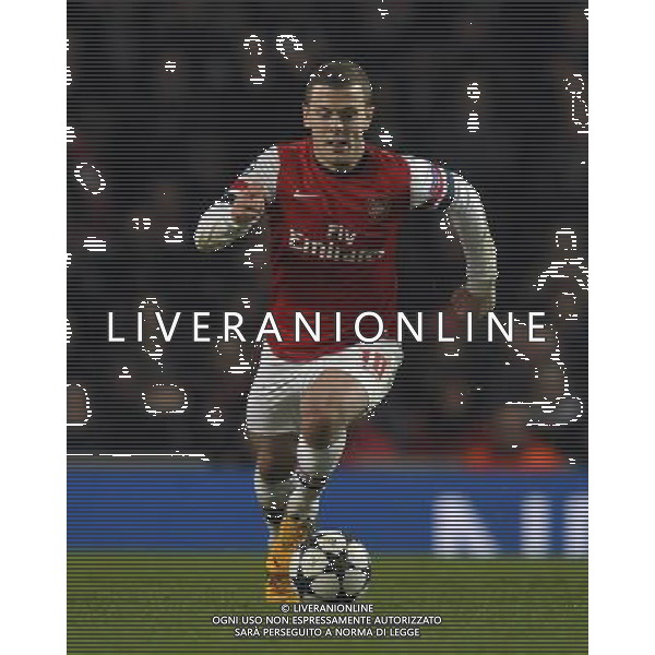 Emirates Stadium Arsenal v Bayern Munich (1-3) Champions League first Knockout Round 19/02/13 Jack Wilshere (Arsenal) Photo: Roger Parker Fotosports International ©Photoshot/AGENZIA ALDO LIVERANI SAS-ITALY ONLY - EDITORIAL USE ONLY