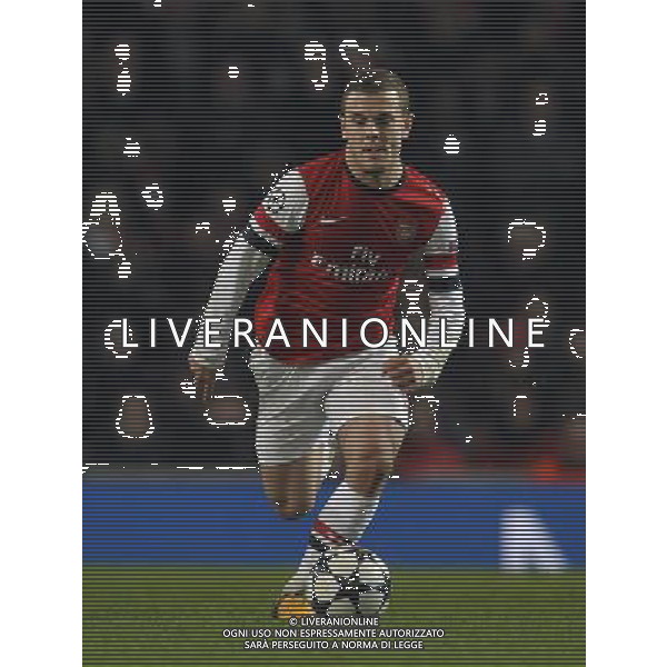 Emirates Stadium Arsenal v Bayern Munich (1-3) Champions League first Knockout Round 19/02/13 Jack Wilshere (Arsenal) Photo: Roger Parker Fotosports International ©Photoshot/AGENZIA ALDO LIVERANI SAS-ITALY ONLY - EDITORIAL USE ONLY