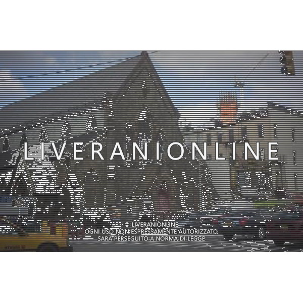 The Church of the Redeemer on busy Fourth Avenue in Downtown Brooklyn is seen on Wednesday, February 20, 2013. The gothic revival style Episcopal church was constructed in 1870 and designed by architect Patrick Charles Keely. (å Richard B. Levine) ©Photoshot/AGENZIA ALDO LIVERANI SAS-ITALY ONLY - EDITORIAL USE ONLY