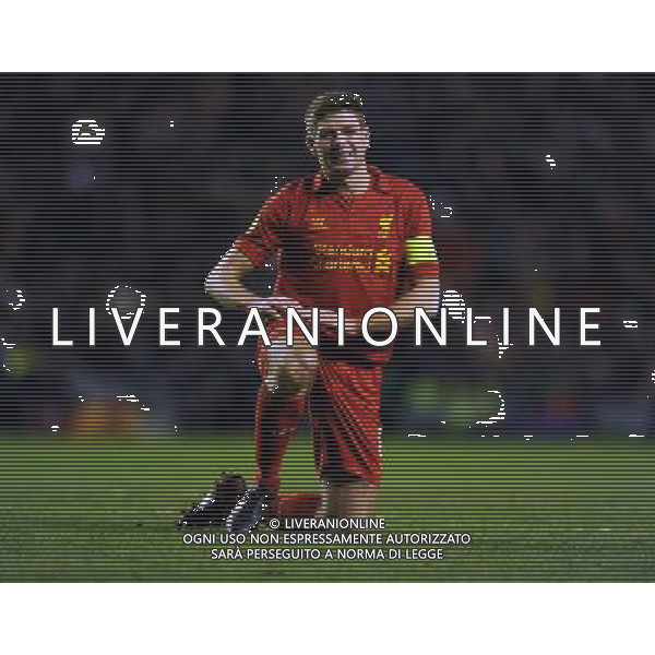 A Dejected Steven Gerrard Liverpool 2012/13 Liverpool V FC Zenit ST Petersburg (3-1) 21/02/13 UEFA Europa League Photo: Robin Parker Fotosports International AG ALDO LIVERANI S A S ONLY ITALY