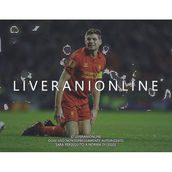 A Dejected Steven Gerrard Liverpool 2012/13 Liverpool V FC Zenit ST Petersburg (3-1) 21/02/13 UEFA Europa League Photo: Robin Parker Fotosports International AG ALDO LIVERANI S A S ONLY ITALY