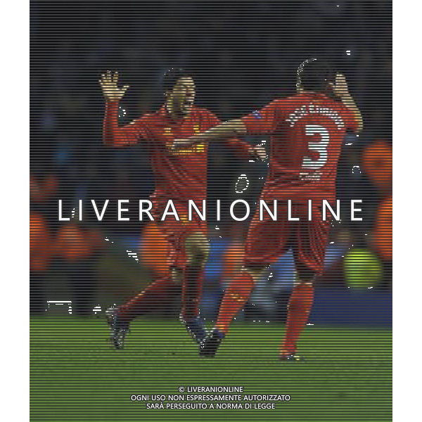 Luis Suarez Celebrates Scoring 3rd goal Liverpool 2012/13 Liverpool V FC Zenit ST Petersburg 21/02/13 UEFA Europa League Photo: Robin Parker Fotosports International AG ALDO LIVERANI S A S ONLY ITALY