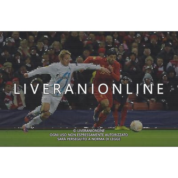 Luis Suarez Liverpool 2012/13 Tomas Hubocan FC Zenit ST Petersburg Liverpool V FC Zenit ST Petersburg (3-1) 21/02/13 UEFA Europa League Photo: Robin Parker Fotosports International AG ALDO LIVERANI S A S ONLY ITALY