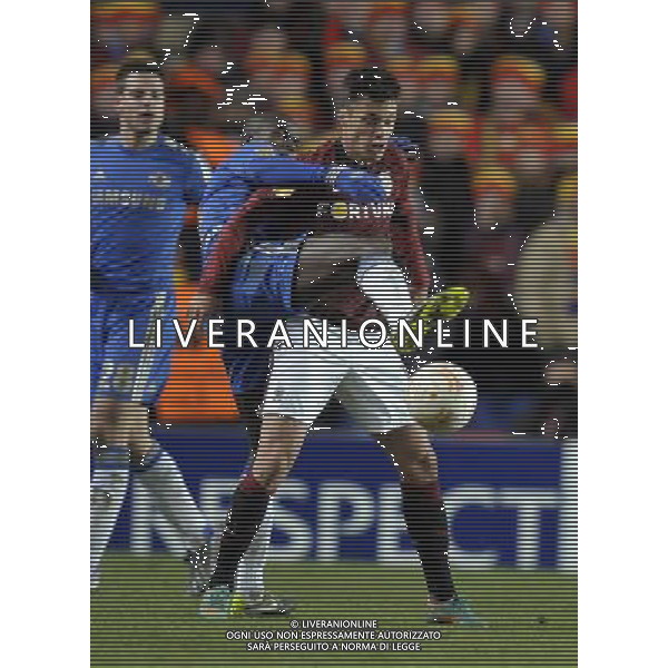 Stamford Bridge Chelsea v Sparta Prague (1-1, 2-1 agg) Europa League 21/02/13 Victor Moses (Chelsea) Matej Hybs (Sparta Prague) Photo: Roger Parker Fotosports International AG ALDO LIVERANI S A S ONLY ITALY