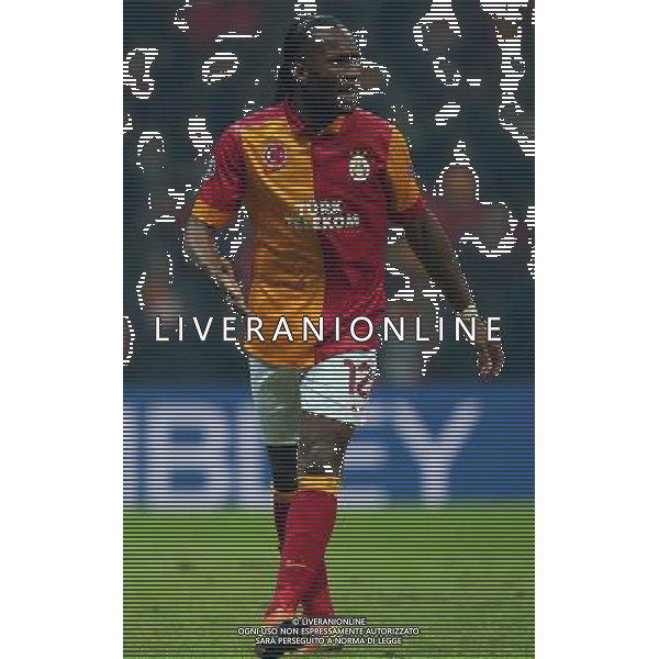 UEFA Champions League last sixteen first leg match between Galatasaray and Schalke 04 at Turk Telekom Arena Stadium in Istanbul on 20.02.2013 Pictured: Didier Drogba of Galatasaray. AG ALDO LIVERANI S A S