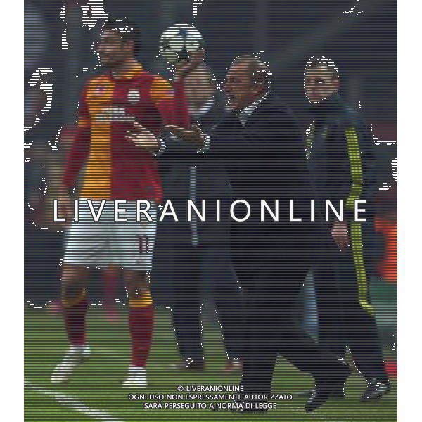 UEFA Champions League last sixteen first leg match between Galatasaray and Schalke 04 at Turk Telekom Arena Stadium in Istanbul on 20.02.2013 Pictured: Coach Fatih Terim of Galatasaray. AG ALDO LIVERANI S A S