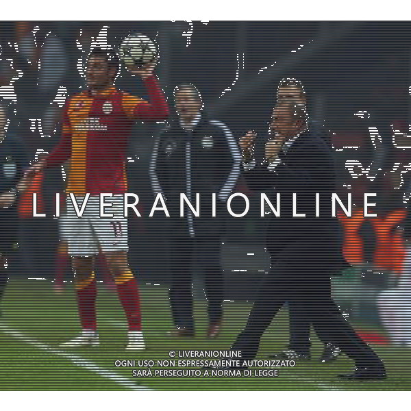 UEFA Champions League last sixteen first leg match between Galatasaray and Schalke 04 at Turk Telekom Arena Stadium in Istanbul on 20.02.2013 Pictured: Coach Fatih Terim of Galatasaray. AG ALDO LIVERANI S A S