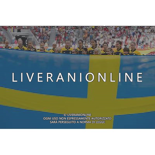team (Sweden); June 28; 2011 - Football : Fifa Women\'s World Cup Germany 2011;Group C Match 6; match between Colombia 0-1 Sweden at BayArena Stadion ;Leverkusen, Germany.;Team;( photo by aicfoto)(ITALY) [0855] /AGENZIA ALDO LIVERANI SAS