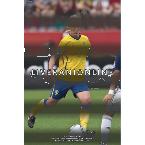 Caroline Seger (Sweden); June 28; 2011 - Football : Fifa Women\'s World Cup Germany 2011;Group C Match 6; match between Colombia 0-1 Sweden at BayArena Stadion ;Leverkusen, Germany.;;( photo by aicfoto)(ITALY) [0855] /AGENZIA ALDO LIVERANI SAS