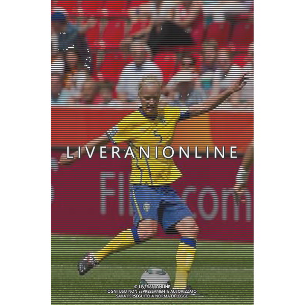 Caroline Seger (Sweden); June 28; 2011 - Football : Fifa Women\'s World Cup Germany 2011;Group C Match 6; match between Colombia 0-1 Sweden at BayArena Stadion ;Leverkusen, Germany.;;( photo by aicfoto)(ITALY) [0855] /AGENZIA ALDO LIVERANI SAS