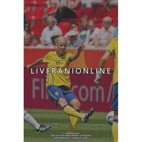 Caroline Seger (Sweden); June 28; 2011 - Football : Fifa Women\'s World Cup Germany 2011;Group C Match 6; match between Colombia 0-1 Sweden at BayArena Stadion ;Leverkusen, Germany.;;( photo by aicfoto)(ITALY) [0855] /AGENZIA ALDO LIVERANI SAS