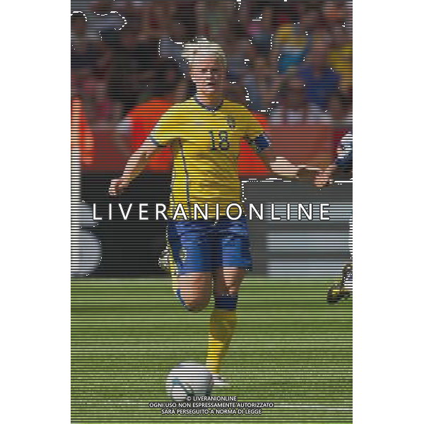 Nilla Fischer (Sweden); June 28; 2011 - Football : Fifa Women\'s World Cup Germany 2011;Group C Match 6; match between Colombia 0-1 Sweden at BayArena Stadion ;Leverkusen, Germany.;;( photo by aicfoto)(ITALY) [0855] /AGENZIA ALDO LIVERANI SAS