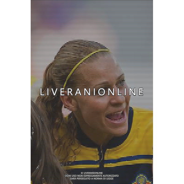 Charlotte Rohlin (Sweden); June 28; 2011 - Football : Fifa Women\'s World Cup Germany 2011;Group C Match 6; match between Colombia 0-1 Sweden at BayArena Stadion ;Leverkusen, Germany.;Portrait;( photo by aicfoto)(ITALY) [0855] /AGENZIA ALDO LIVERANI SAS