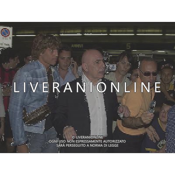 MILANO,14-07-04 DFP/FOTO GIORGIO RAVEZZANI LINATE: ARRIVO HERNAN CRESPO CON ADRIANO GALLIANI AG ALDO LIVERANI S A S