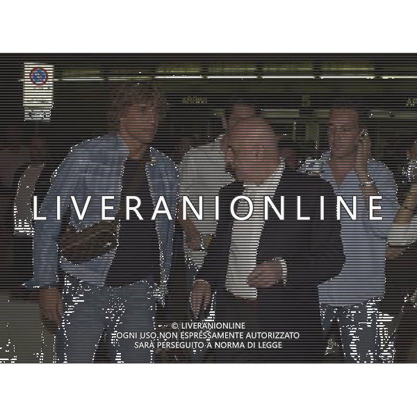 MILANO,14-07-04 DFP/FOTO GIORGIO RAVEZZANI LINATE: ARRIVO HERNAN CRESPO CON ADRIANO GALLIANI AG ALDO LIVERANI S A S