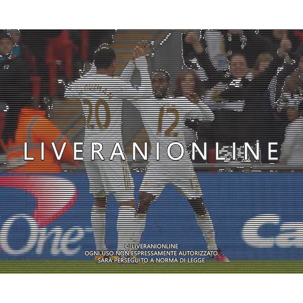 NATHAN DYER CELEBRATES BRADFORD CITY V SWANSEA CITY BRADFORD CITY V SWANSEA CITY CAPITAL ONE FOOTBALL LEAGUE CUP FINAL 2013 WEMBLEY STADIUM, LONDON, ENGLAND 24 February 2013 GAQ66071 CAPITAL ONE CUP FINAL 2013 WARNING! This Photograph May Only Be Used For Newspaper And/Or Magazine Editorial Purposes. May Not Be Used For Publications Involving 1 player, 1 Club Or 1 Competition Without Written Authorisation From Football DataCo Ltd. For Any Queries, Please Contact Football DataCo Ltd on +44 (0) 207 864 9121