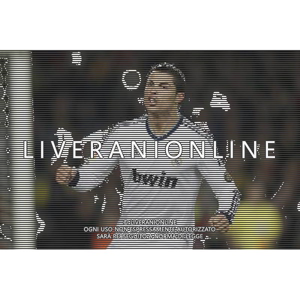 Real Madrid\'s Cristiano Ronaldo celebrates goal during Copa del Rey - King\'s Cup semifinal second match.February 26,2013. (ALFAQUI/Acero) AG ALDO LVERANI S A S ONLY ITALY