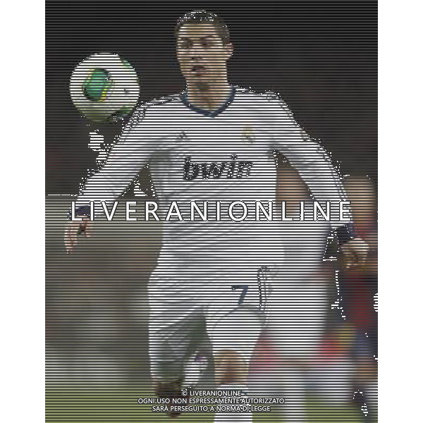 Real Madrid\'s Cristiano Ronaldo during Copa del Rey - King\'s Cup semifinal second match.February 26,2013. (ALFAQUI/Acero) AG ALDO LVERANI S A S ONLY ITALY