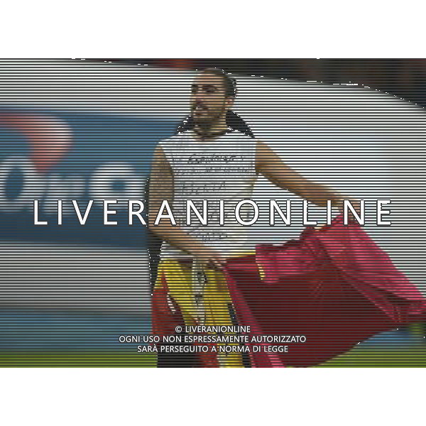 Swansea City\'s Chico pretends to be a bull fighter Football - Capital One Cup Final - Bradford City v Swansea City - Sunday 24th February 2013 - Wembley National Stadium - Wembley - London © CameraSport - 43 Linden Ave. Countesthorpe. Leicester. England. LE8 5PG - Tel: +44 (0) 116 277 4147 - admin@camerasport.com - www.camerasport.com ©photoshot/AGENZIA ALDO LIVERANI SAS - ITALY ONLY - EDITORIAL USE ONLY