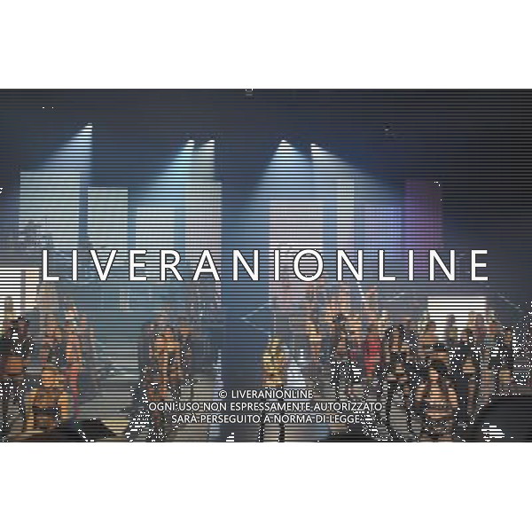 M.I.A performs on the catwalk Etam Lingerie and Natalia Vodianova for Etam collections. Etam opening show at Paris Fashion week 26th February 2013 ©Photoshot/AGENZIA ALDO LIVERANI SAS-ITALY ONLY - EDITORIAL USE ONLY