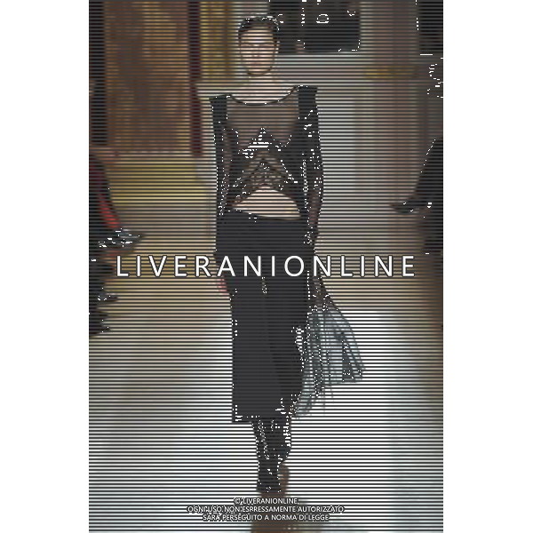 A model walks the runway during the Barbara Bui Fall/Winter 2013/14 Ready-to-Wear show as part of Paris Fashion Week on February 28, 2013 in Paris, France. ©Photoshot/AGENZIA ALDO LIVERANI SAS-ITALY ONLY - EDITORIAL USE ONLY