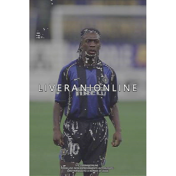 MILANO, 04-04-02 DFP/ MARCO LUSSOSO INTER-FEYENOORD (COPPA UEFA) NELLA FOTO: CLARENCE SEEDORF AG ALDO LIVERANI S A S