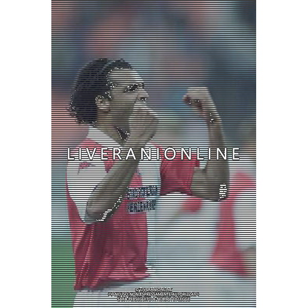 MILANO, 04-04-02 DFP/ MARCO LUSSOSO INTER-FEYENOORD (COPPA UEFA) NELLA FOTO: ESULTANZA FEYENOORD AG ALDO LIVERANI S A S