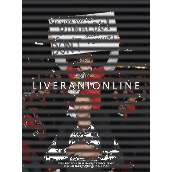 A Young Manchester United Fan 2012/13 Manchester United V Real Madrid (1-2) 05/03/13 UEFA Champions League Round of 16-Second Leg Photo: Robin Parker Fotosports International AG ALDO LIVERANI S A S ONLY ITALY