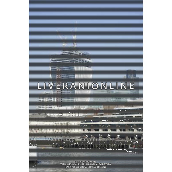 General view of 20 Fenchurch Street, colloquially known as the Walkie Talkie ©photoshot/AGENZIA ALDO LIVERANI SAS - ITALY ONLY - Veduta generale del 20 Fenchurch Street a Londra, nota come il Walkie Talkie