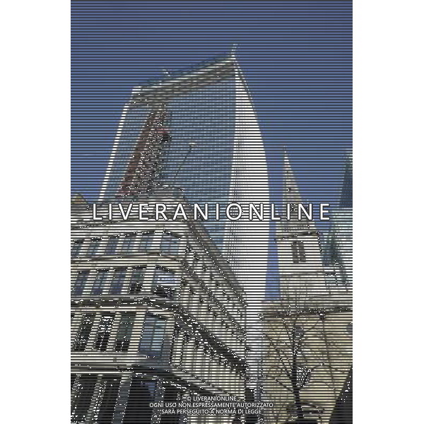 General view of 20 Fenchurch Street, colloquially known as the Walkie Talkie ©photoshot/AGENZIA ALDO LIVERANI SAS - ITALY ONLY - Veduta generale del 20 Fenchurch Street a Londra, nota come il Walkie Talkie