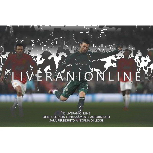 Cristiano Ronaldo Real Madrid 2012/13 Manchester United V Real Madrid (1-2) 05/03/13 UEFA Champions League Round of 16-Second Leg Photo: Robin Parker Fotosports International ©Photoshot/AGENZIA ALDO LIVERANI SAS-ITALY ONLY - EDITORIAL USE ONLY
