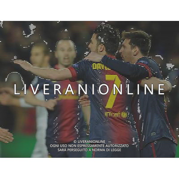 UEFA Champions League 2012/2013 Ottavi di Finale Ritorno Barcellona - 12.03.2013 Barcellona-Milan Nella Foto:messi esulta /Ph.Vitez-Ag. Aldo Liverani