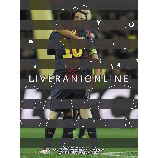 UEFA Champions League 2012/2013 Ottavi di Finale Ritorno Barcellona - 12.03.2013 Barcellona-Milan Nella Foto:messi esulta /Ph.Vitez-Ag. Aldo Liverani