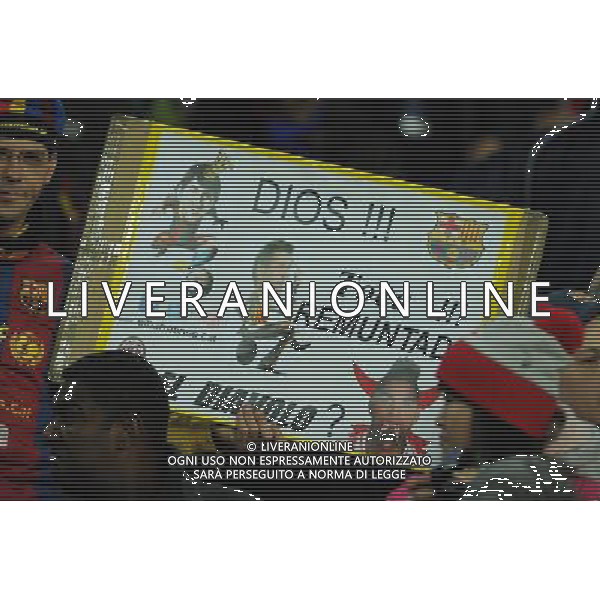 UEFA Champions League 2012/2013 Ottavi di Finale Ritorno Barcellona - 12.03.2013 Barcellona-Milan Nella Foto:tifosi barcellona /Ph.Vitez-Ag. Aldo Liverani