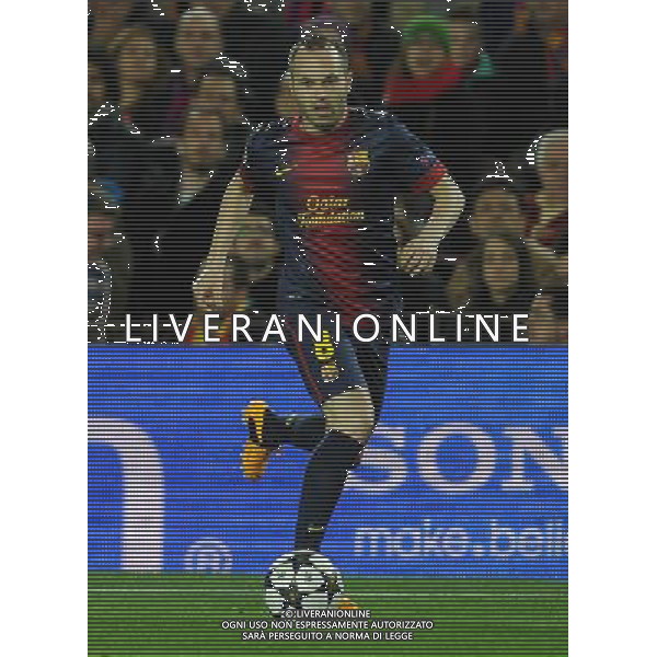 UEFA Champions League 2012/2013 Ottavi di Finale Ritorno Barcellona - 12.03.2013 Barcellona-Milan Nella Foto:iniesta /Ph.Vitez-Ag. Aldo Liverani