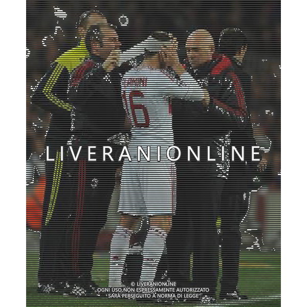UEFA Champions League 2012/2013 Ottavi di Finale Ritorno Barcellona - 12.03.2013 Barcellona-Milan Nella Foto:flamini medicato /Ph.Vitez-Ag. Aldo Liverani