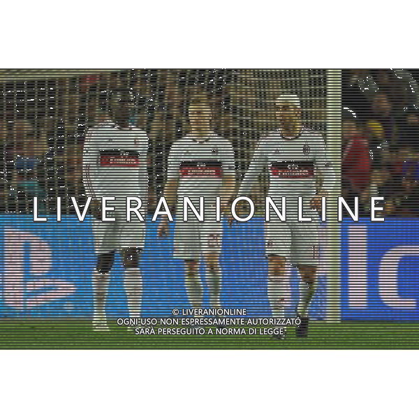 UEFA Champions League 2012/2013 Ottavi di Finale Ritorno Barcellona - 12.03.2013 Barcellona-Milan Nella Foto:delusione flamini zapata /Ph.Vitez-Ag. Aldo Liverani
