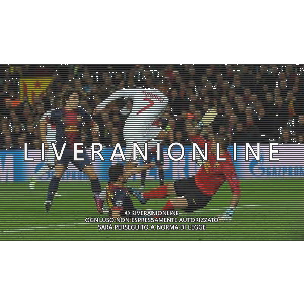 UEFA Champions League 2012/2013 Ottavi di Finale Ritorno Barcellona - 12.03.2013 Barcellona-Milan Nella Foto:un\'occasione di robinho /Ph.Vitez-Ag. Aldo Liverani