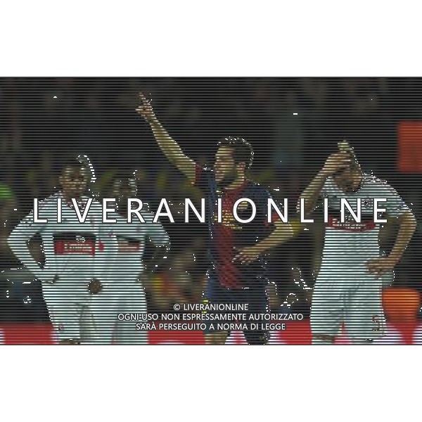 UEFA Champions League 2012/2013 Ottavi di Finale Ritorno Barcellona - 12.03.2013 Barcellona-Milan Nella Foto:jordi alba esulta /Ph.Vitez-Ag. Aldo Liverani