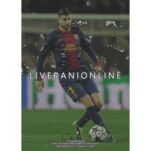 UEFA Champions League 2012/2013 Ottavi di Finale Ritorno Barcellona - 12.03.2013 Barcellona-Milan Nella Foto:Pique\' Gerard /Ph.Vitez-Ag. Aldo Liverani
