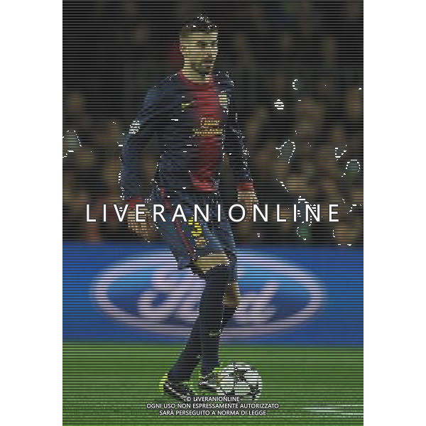 UEFA Champions League 2012/2013 Ottavi di Finale Ritorno Barcellona - 12.03.2013 Barcellona-Milan Nella Foto:Pique\' Gerard /Ph.Vitez-Ag. Aldo Liverani