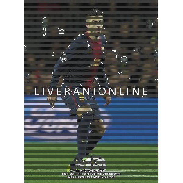 UEFA Champions League 2012/2013 Ottavi di Finale Ritorno Barcellona - 12.03.2013 Barcellona-Milan Nella Foto:Pique\' Gerard /Ph.Vitez-Ag. Aldo Liverani