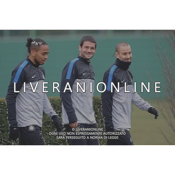 APPIANO GENTILE (CO) 13/3/2013 ALLENAMENTO DELL\' INTER PER LA PARTITA DI EUROPA LEAGUE CONTRO IL TOTTENHAM NELLA FOTO RODRIGO PALACIO, CHRISTIAN CHIVU E PEREIRA FOTO ROMANO/AG ALDO LIVERANI